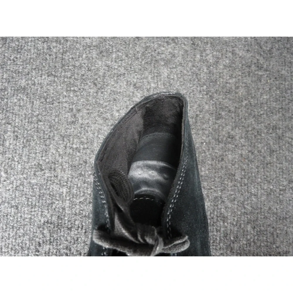 Eddie Bauer Chukka Boots Men's 12 Departure Black Suede 3387-100 Lace Up Nice
